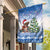 Personalized Nicaragua Christmas Garden Flag Panthera Onca Cute With Christmas Tree - Wonder Print Shop