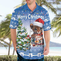 Personalized Nicaragua Christmas Hawaiian Shirt Panthera Onca Cute With Christmas Tree - Wonder Print Shop