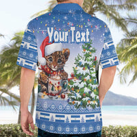 Personalized Nicaragua Christmas Hawaiian Shirt Panthera Onca Cute With Christmas Tree - Wonder Print Shop