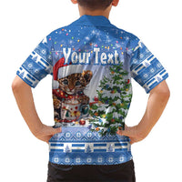 Personalized Nicaragua Christmas Hawaiian Shirt Panthera Onca Cute With Christmas Tree - Wonder Print Shop