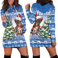 Personalized Nicaragua Christmas Hoodie Dress Panthera Onca Cute With Christmas Tree - Wonder Print Shop