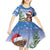 Personalized Nicaragua Christmas Kid Short Sleeve Dress Panthera Onca Cute With Christmas Tree - Wonder Print Shop