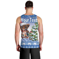 Personalized Nicaragua Christmas Men Tank Top Panthera Onca Cute With Christmas Tree - Wonder Print Shop