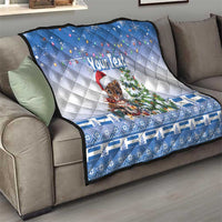 Personalized Nicaragua Christmas Quilt Panthera Onca Cute With Christmas Tree - Wonder Print Shop