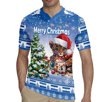 Personalized Nicaragua Christmas Rugby Jersey Panthera Onca Cute With Christmas Tree - Wonder Print Shop