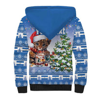 Personalized Nicaragua Christmas Sherpa Hoodie Panthera Onca Cute With Christmas Tree - Wonder Print Shop