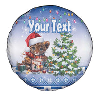 Personalized Nicaragua Christmas Spare Tire Cover Panthera Onca Cute With Christmas Tree - Wonder Print Shop