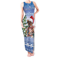 Personalized Nicaragua Christmas Tank Maxi Dress Panthera Onca Cute With Christmas Tree - Wonder Print Shop