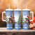 Personalized Nicaragua Christmas Tumbler With Handle Panthera Onca Cute With Christmas Tree - Wonder Print Shop