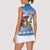 Personalized Nicaragua Christmas Women Sleeveless Polo Shirt Panthera Onca Cute With Christmas Tree - Wonder Print Shop