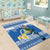 Personalized Nicaragua Christmas Area Rug Turquoise-Browed Motmot With Coat Of Arms - Wonder Print Shop