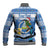 Personalized Nicaragua Christmas Baseball Jacket Turquoise-Browed Motmot With Coat Of Arms - Wonder Print Shop