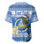 Personalized Nicaragua Christmas Baseball Jersey Turquoise-Browed Motmot With Coat Of Arms - Wonder Print Shop