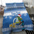 Personalized Nicaragua Christmas Bedding Set Turquoise-Browed Motmot With Coat Of Arms - Wonder Print Shop