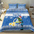 Personalized Nicaragua Christmas Bedding Set Turquoise-Browed Motmot With Coat Of Arms - Wonder Print Shop