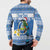 Personalized Nicaragua Christmas Button Sweatshirt Turquoise-Browed Motmot With Coat Of Arms - Wonder Print Shop