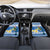 Personalized Nicaragua Christmas Car Mats Turquoise-Browed Motmot With Coat Of Arms - Wonder Print Shop