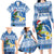 Personalized Nicaragua Christmas Family Matching Long Sleeve Bodycon Dress and Hawaiian Shirt Turquoise-Browed Motmot With Coat Of Arms - Wonder Print Shop