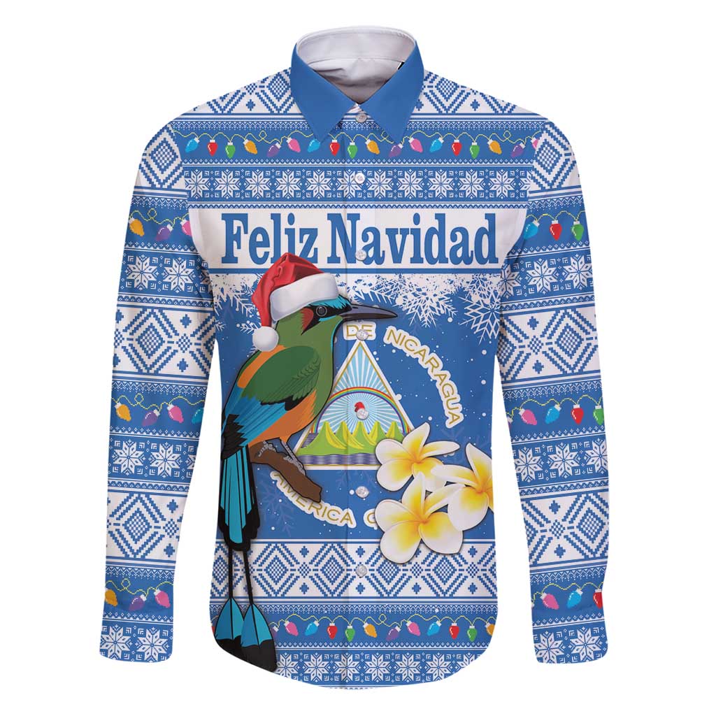 Personalized Nicaragua Christmas Family Matching Puletasi and Hawaiian Shirt Turquoise-Browed Motmot With Coat Of Arms - Wonder Print Shop