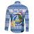 Personalized Nicaragua Christmas Family Matching Puletasi and Hawaiian Shirt Turquoise-Browed Motmot With Coat Of Arms - Wonder Print Shop