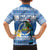 Personalized Nicaragua Christmas Family Matching Short Sleeve Bodycon Dress and Hawaiian Shirt Turquoise-Browed Motmot With Coat Of Arms - Wonder Print Shop
