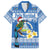Personalized Nicaragua Christmas Family Matching Summer Maxi Dress and Hawaiian Shirt Turquoise-Browed Motmot With Coat Of Arms - Wonder Print Shop