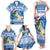 Personalized Nicaragua Christmas Family Matching Tank Maxi Dress and Hawaiian Shirt Turquoise-Browed Motmot With Coat Of Arms - Wonder Print Shop