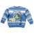 Personalized Nicaragua Christmas Kid Ugly Christmas Sweater Turquoise-Browed Motmot With Coat Of Arms - Wonder Print Shop