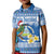 Personalized Nicaragua Christmas Kid Polo Shirt Turquoise-Browed Motmot With Coat Of Arms - Wonder Print Shop