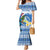Personalized Nicaragua Christmas Mermaid Dress Turquoise-Browed Motmot With Coat Of Arms - Wonder Print Shop