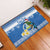 Personalized Nicaragua Christmas Rubber Doormat Turquoise-Browed Motmot With Coat Of Arms - Wonder Print Shop