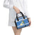Personalized Nicaragua Christmas Shoulder Handbag Turquoise-Browed Motmot With Coat Of Arms