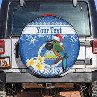 Personalized Nicaragua Christmas Spare Tire Cover Turquoise-Browed Motmot With Coat Of Arms - Wonder Print Shop