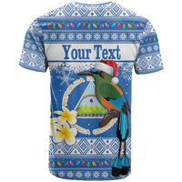 Personalized Nicaragua Christmas T Shirt Turquoise-Browed Motmot With Coat Of Arms - Wonder Print Shop