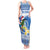 Personalized Nicaragua Christmas Tank Maxi Dress Turquoise-Browed Motmot With Coat Of Arms - Wonder Print Shop