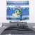 Personalized Nicaragua Christmas Tapestry Turquoise-Browed Motmot With Coat Of Arms - Wonder Print Shop