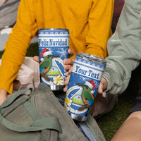 Personalized Nicaragua Christmas Tumbler Cup Turquoise-Browed Motmot With Coat Of Arms - Wonder Print Shop