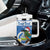 Personalized Nicaragua Christmas Tumbler With Handle Turquoise-Browed Motmot With Coat Of Arms - Wonder Print Shop