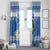 Personalized Nicaragua Christmas Window Curtain Turquoise-Browed Motmot With Coat Of Arms - Wonder Print Shop