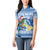 Personalized Nicaragua Christmas Women Polo Shirt Turquoise-Browed Motmot With Coat Of Arms - Wonder Print Shop
