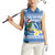 Personalized Nicaragua Christmas Women Sleeveless Polo Shirt Turquoise-Browed Motmot With Coat Of Arms - Wonder Print Shop