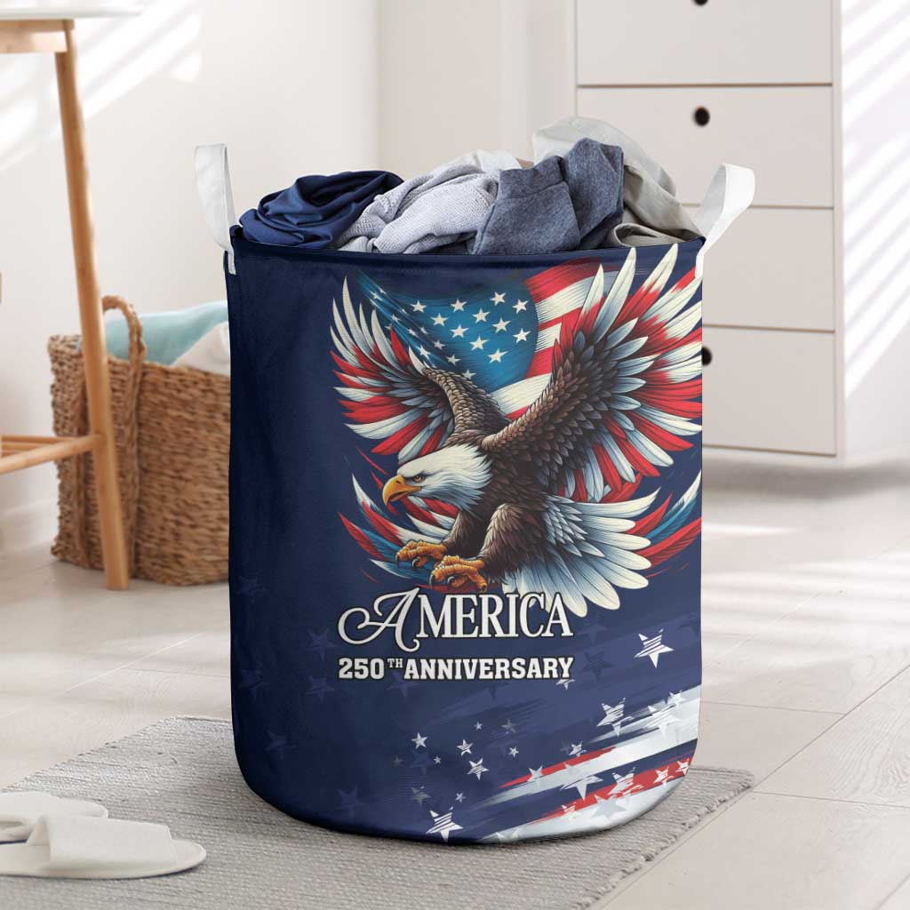 US Navy 250th Anniversary Laundry Basket Proudly Served Veteran - Wonder Print Shop