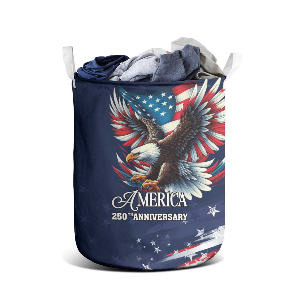 US Navy 250th Anniversary Laundry Basket Proudly Served Veteran - Wonder Print Shop