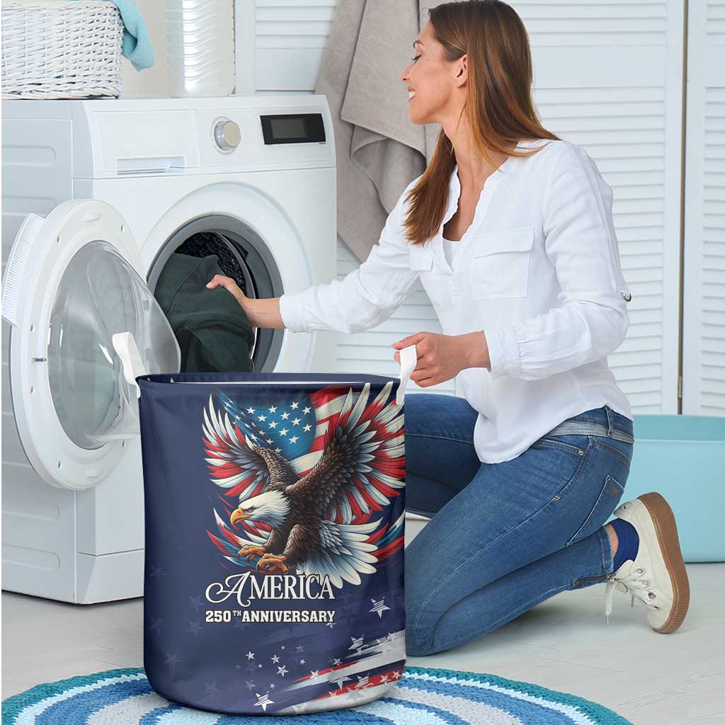 US Navy 250th Anniversary Laundry Basket Proudly Served Veteran - Wonder Print Shop