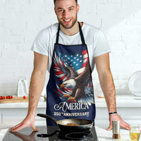 US Navy 250th Anniversary Apron Proudly Served Veteran - Wonder Print Shop