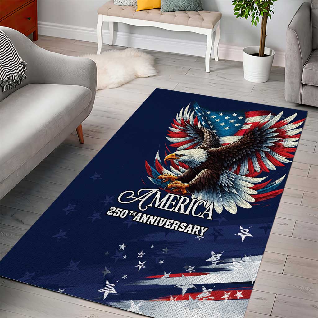 US Navy 250th Anniversary Area Rug Proudly Served Veteran - Wonder Print Shop