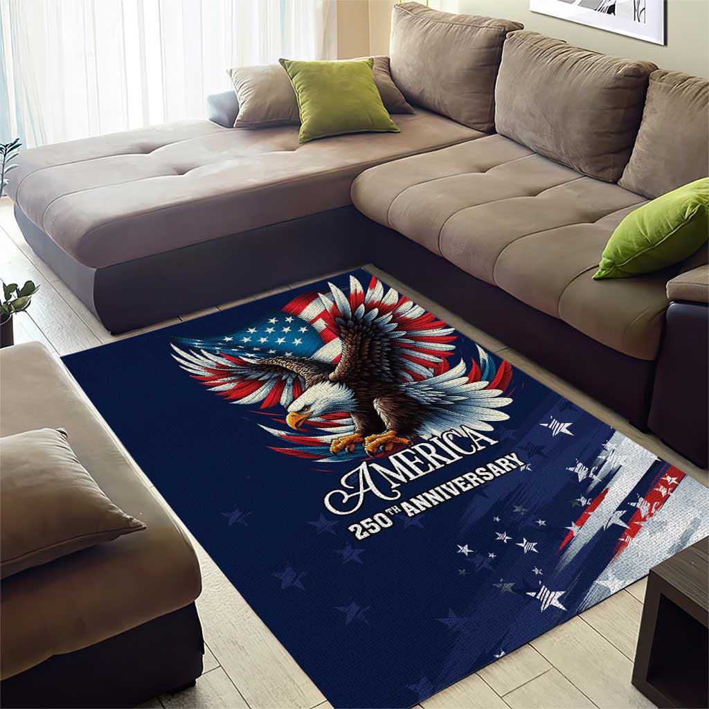 US Navy 250th Anniversary Area Rug Proudly Served Veteran - Wonder Print Shop