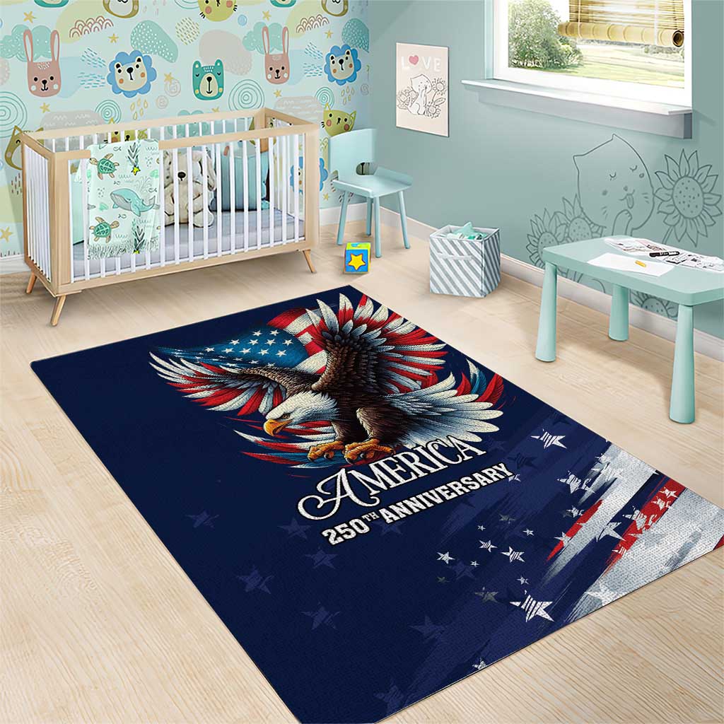 US Navy 250th Anniversary Area Rug Proudly Served Veteran - Wonder Print Shop