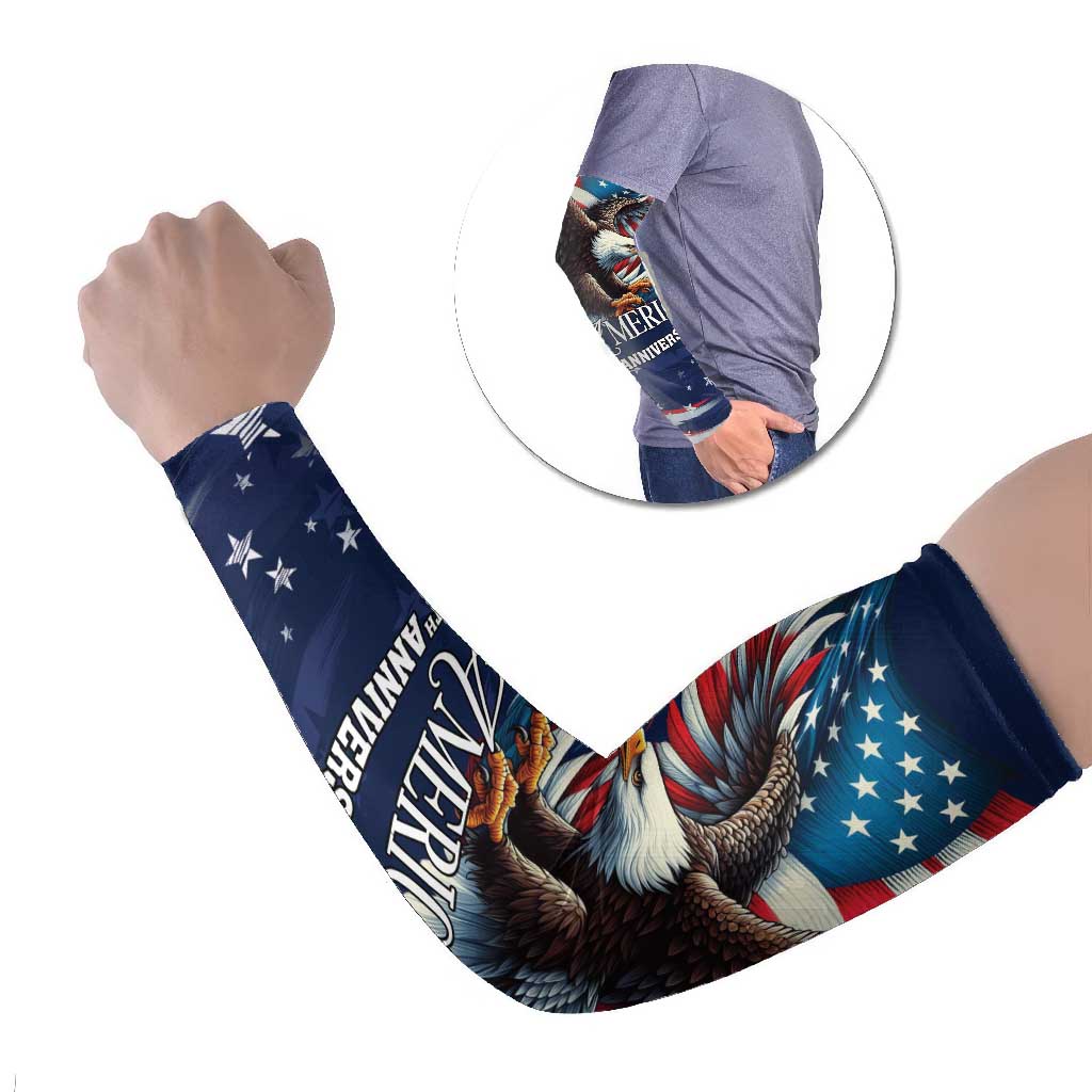 US Navy 250th Anniversary Arm Sleeves Proudly Served Veteran - Wonder Print Shop