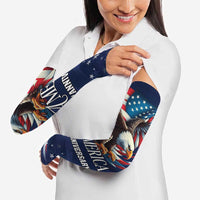 US Navy 250th Anniversary Arm Sleeves Proudly Served Veteran - Wonder Print Shop